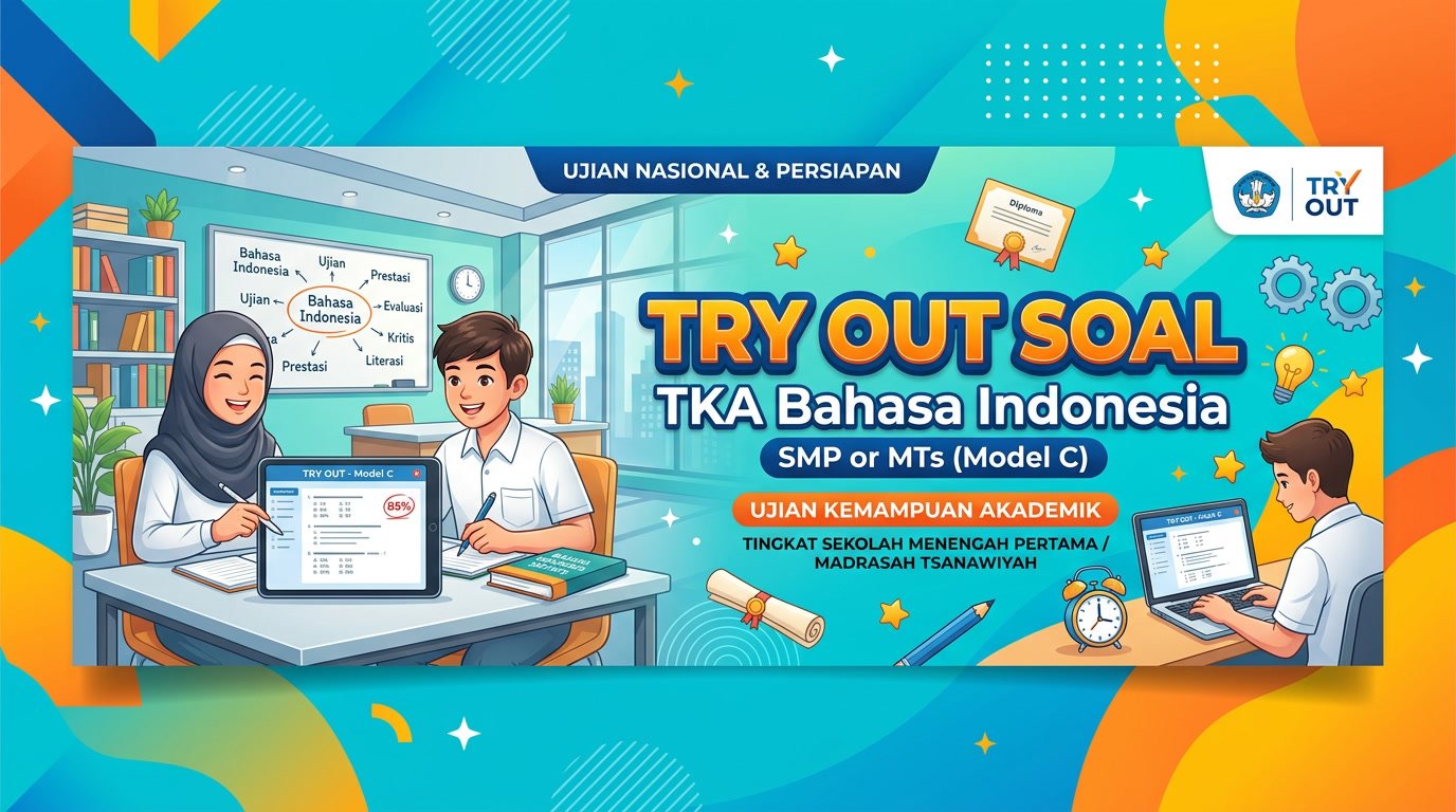 Try Out Soal TKA Bahasa Indonesia SMP/MTs (Model C)